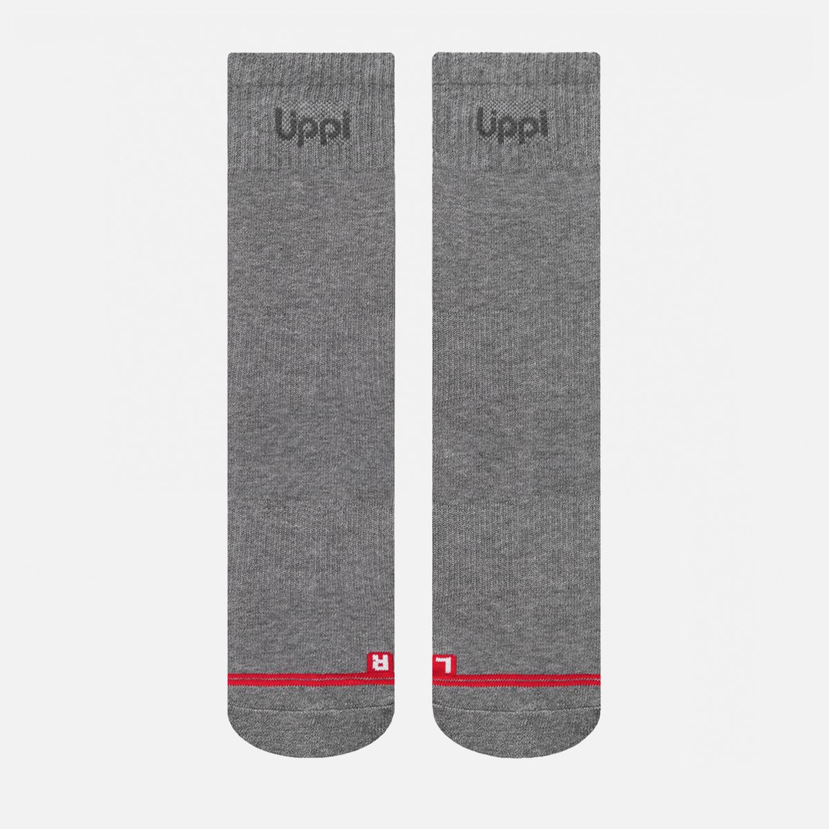 LIPPI - Calcetín Unisex Logo Lippi Pack Mid Gris  Lippi