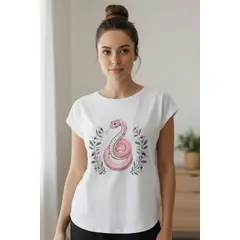 KOWHAI - Polera Pijama Mujer Estampado Snake