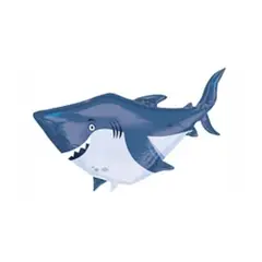 GENERICO - Globo metálico tiburón 65x96cm