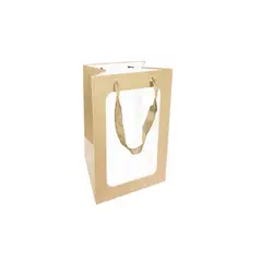 GENERICO - Bolsa De Regalo Ventana Amarillo 25x18x13cm