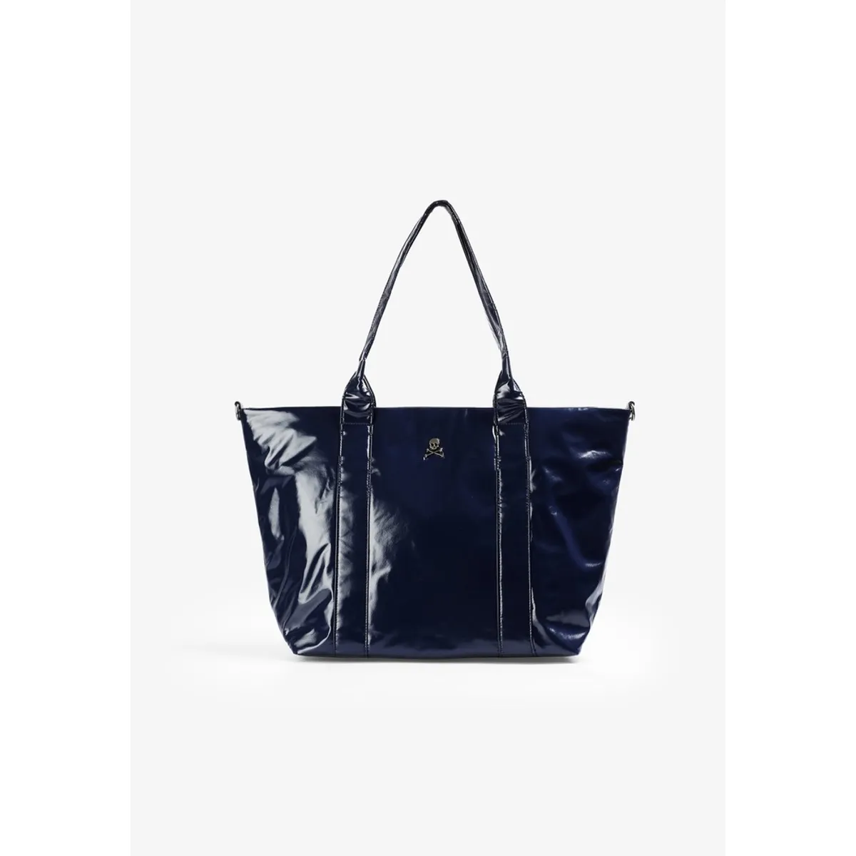 SCALPERS - Bolso Shopper Metalizado Calavera