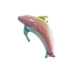 GENERICO - Globo metalizado delfin 100x70cm