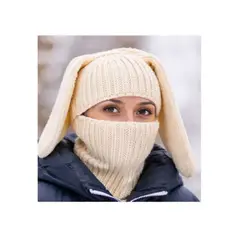 OMAS - Gorro Pasamontañas Orejas de Conejo - Protección Total y Estilo Kawaii