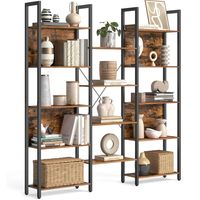 Estante de almacenamiento 12 pisos 128×24×166cm