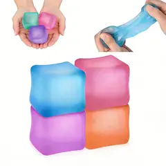 GENERICO - Set De 4 Cubos Dedo Antiestrés De Silicona Juguete Relajante