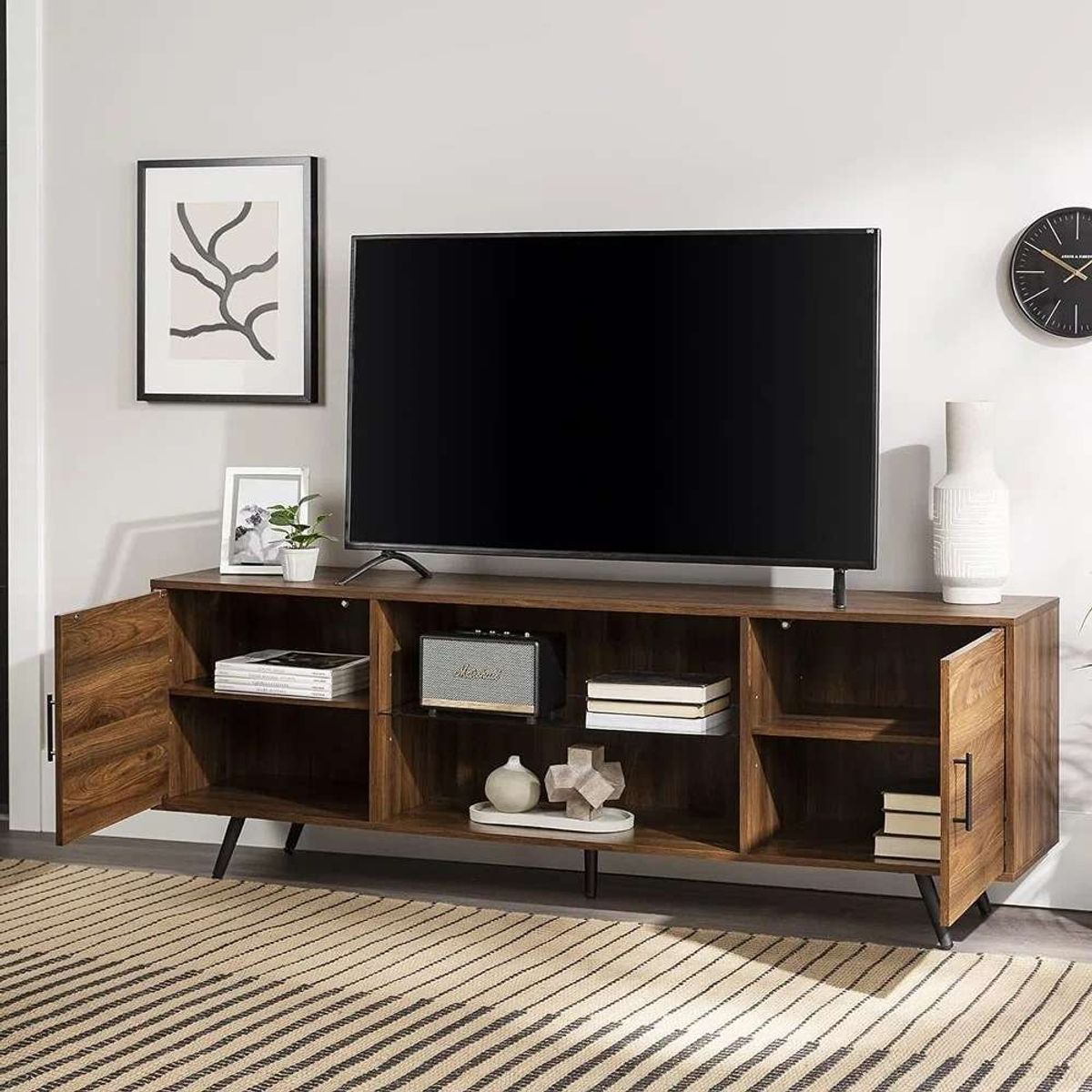 YOMYM - Mueble para TV 140×40×50cm Almacenable