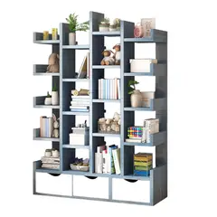 UENMI - Estantería De Biblioteca Organizadora De Libros Altura 156 Azul