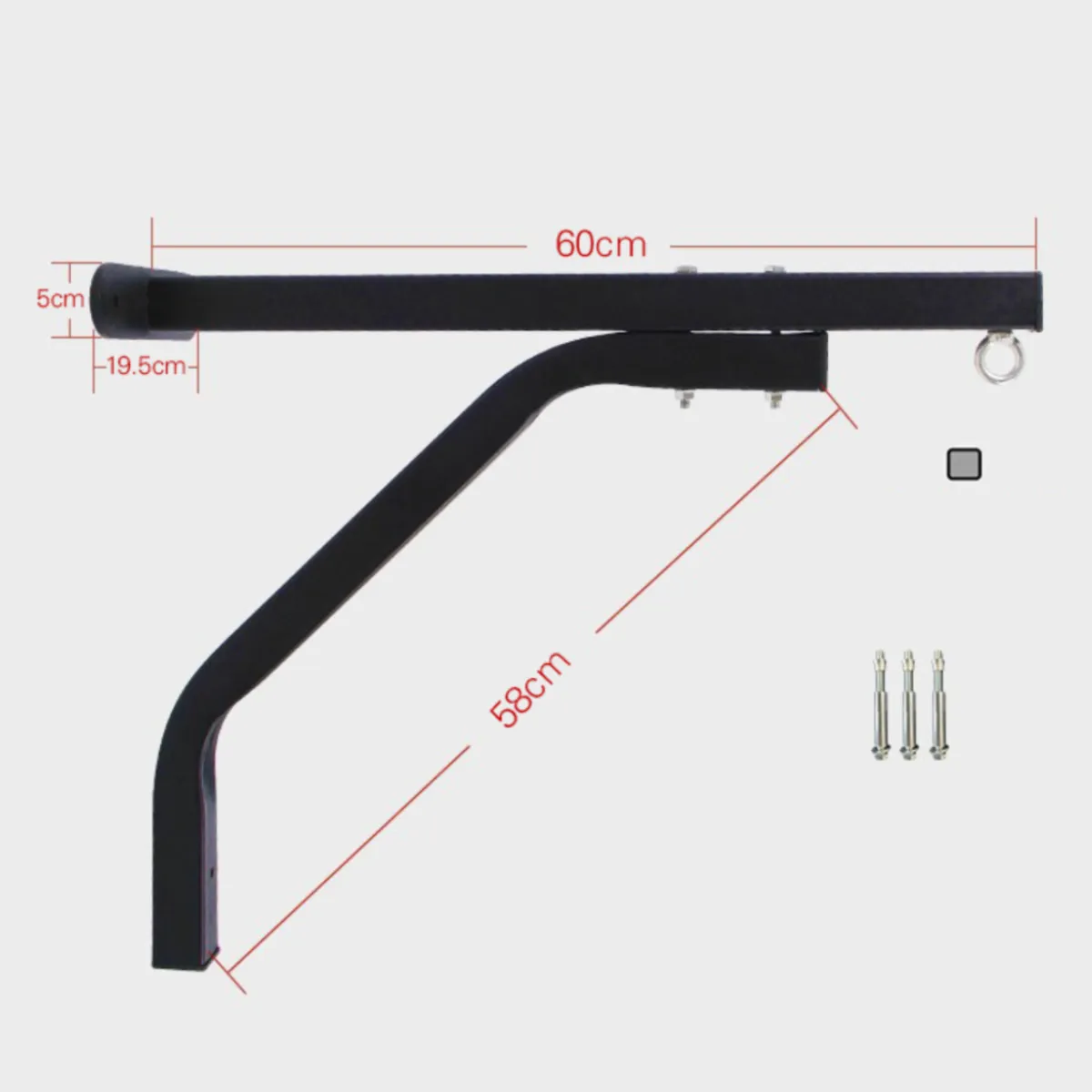 ATURE - Soporte Para Saco Boxeo Ejercicio Colgante Pared 800kg Negro