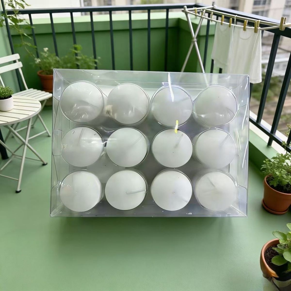 POLASUP - 5 paquetes de velas flotantes blancas — Ideales para bodas, fiestas y regalos (24 velas por paquete)