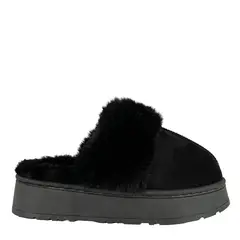 PASSER - Pantufla Mujer Negro Cabrit