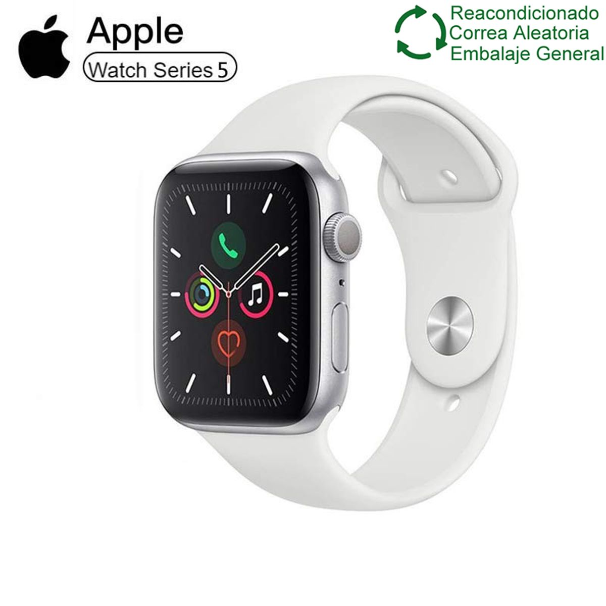 APPLE - Apple Watch Series 5 (44mm,GPS) Reacondicionado SemiNuevo