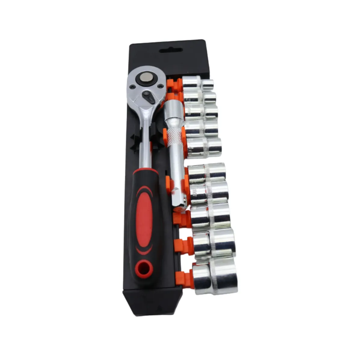 GENERICO - Set de Llaves Ratchet y Dados 1/2" Métricos - 12 Piezas Profesional