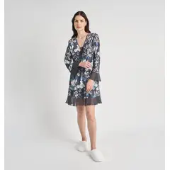 BARBIZON - CAMISOLA MUJER SESGO CHARCOAL ESTAMPADO