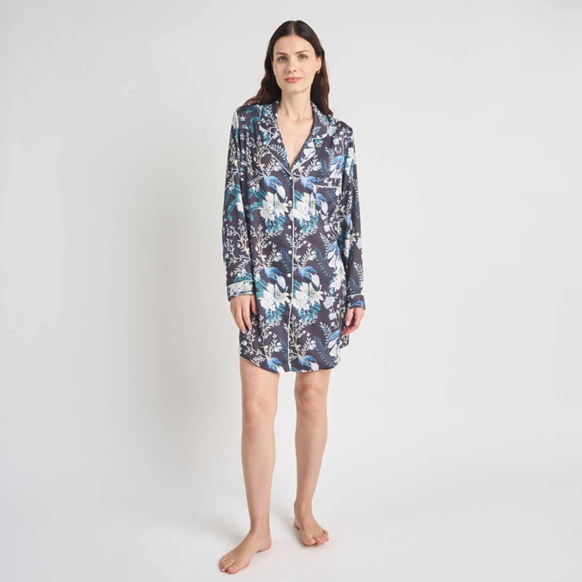 BARBIZON - CAMISOLA MUJER BARBIZON SPORT CHARCOAL ESTAMPADO