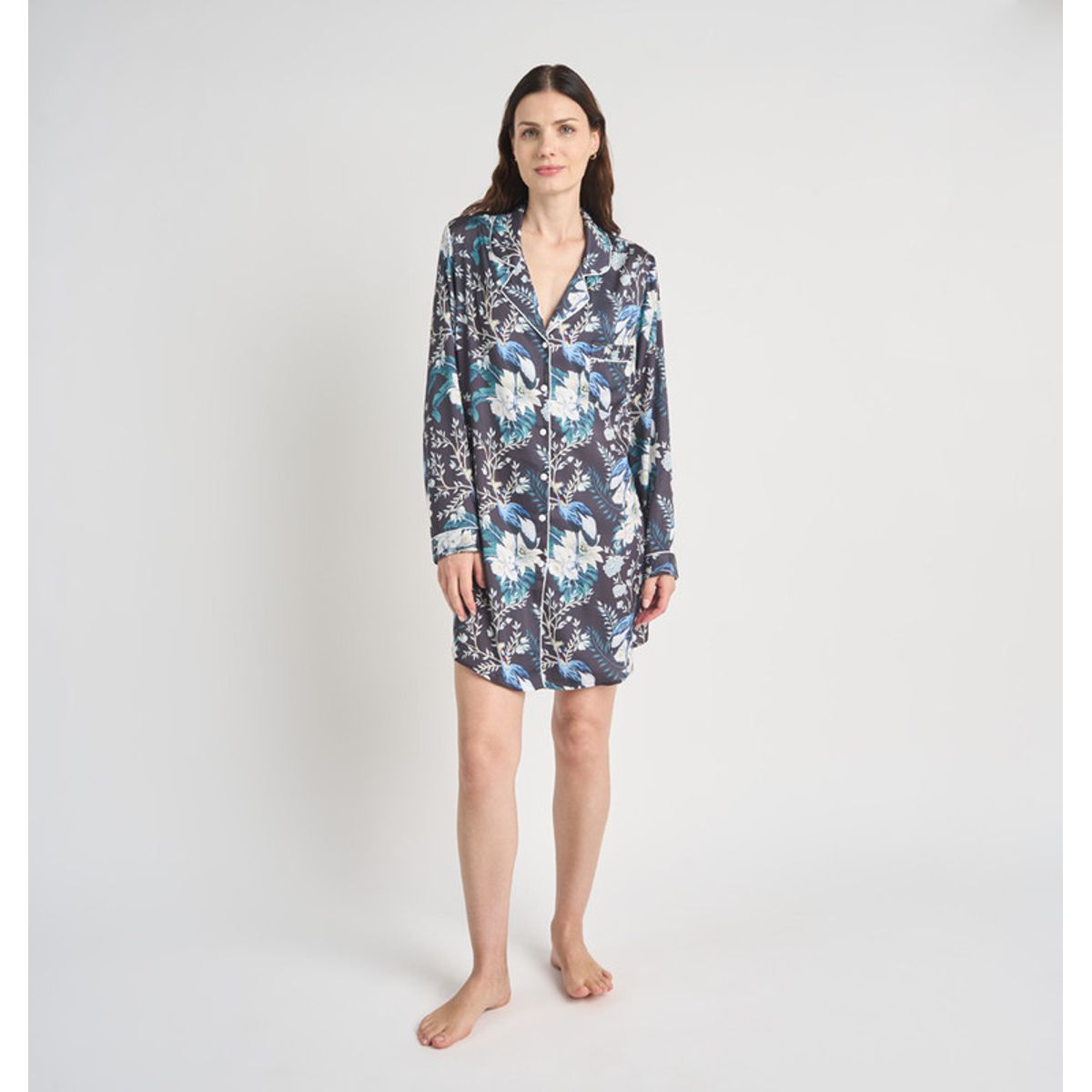 BARBIZON - CAMISOLA MUJER BARBIZON SPORT CHARCOAL ESTAMPADO