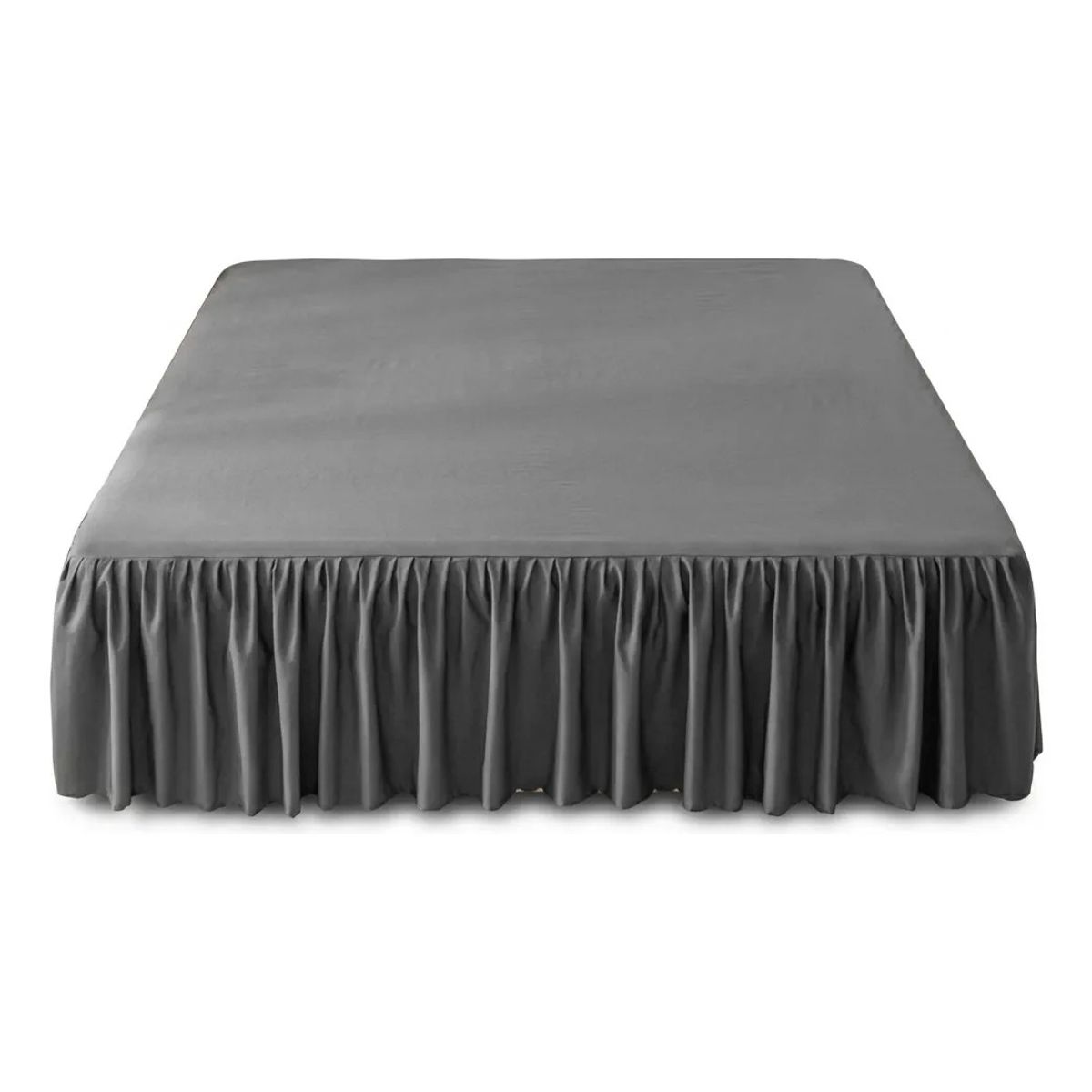 ARMONIA - Faldon De Cama Premium 2 Plazas queen Gris