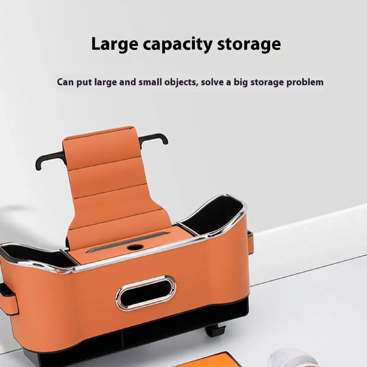 IRM - Organizadores Cuero Set 2 Para Asiento Auto Lujo Porta Tablet Panuelos Accesorios FIGOIMPORT