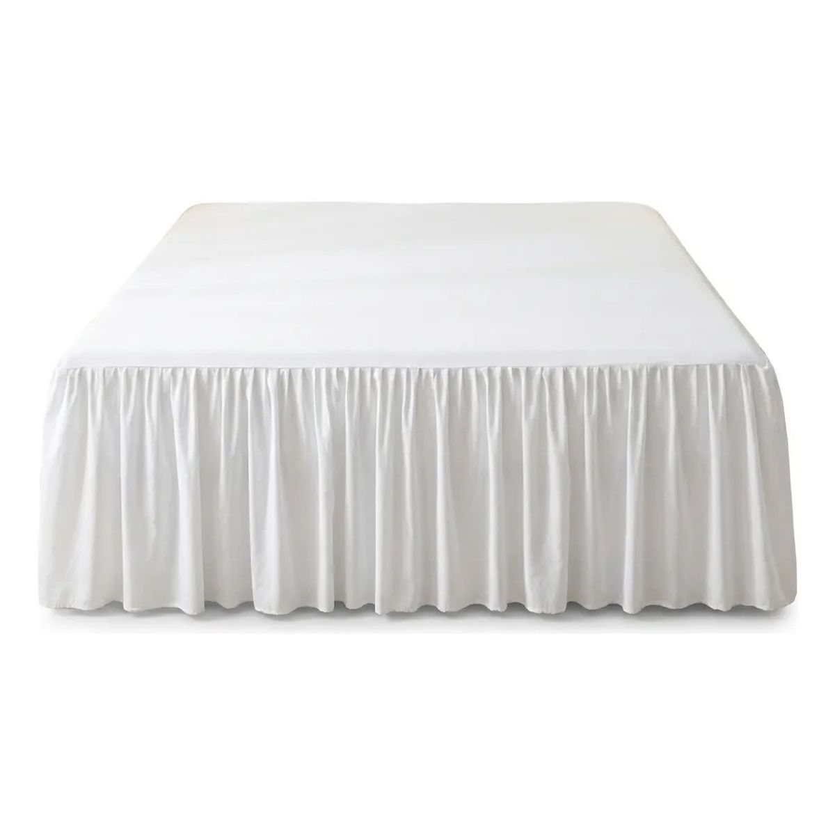 ARMONIA - Faldon De Cama Premium 2,5 Plazas King Blanco