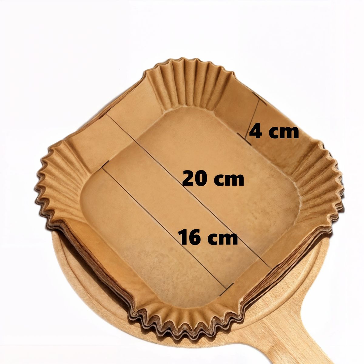GENERICO - 100 Forro desechable papel para airfryer papel freidora Cuadrado