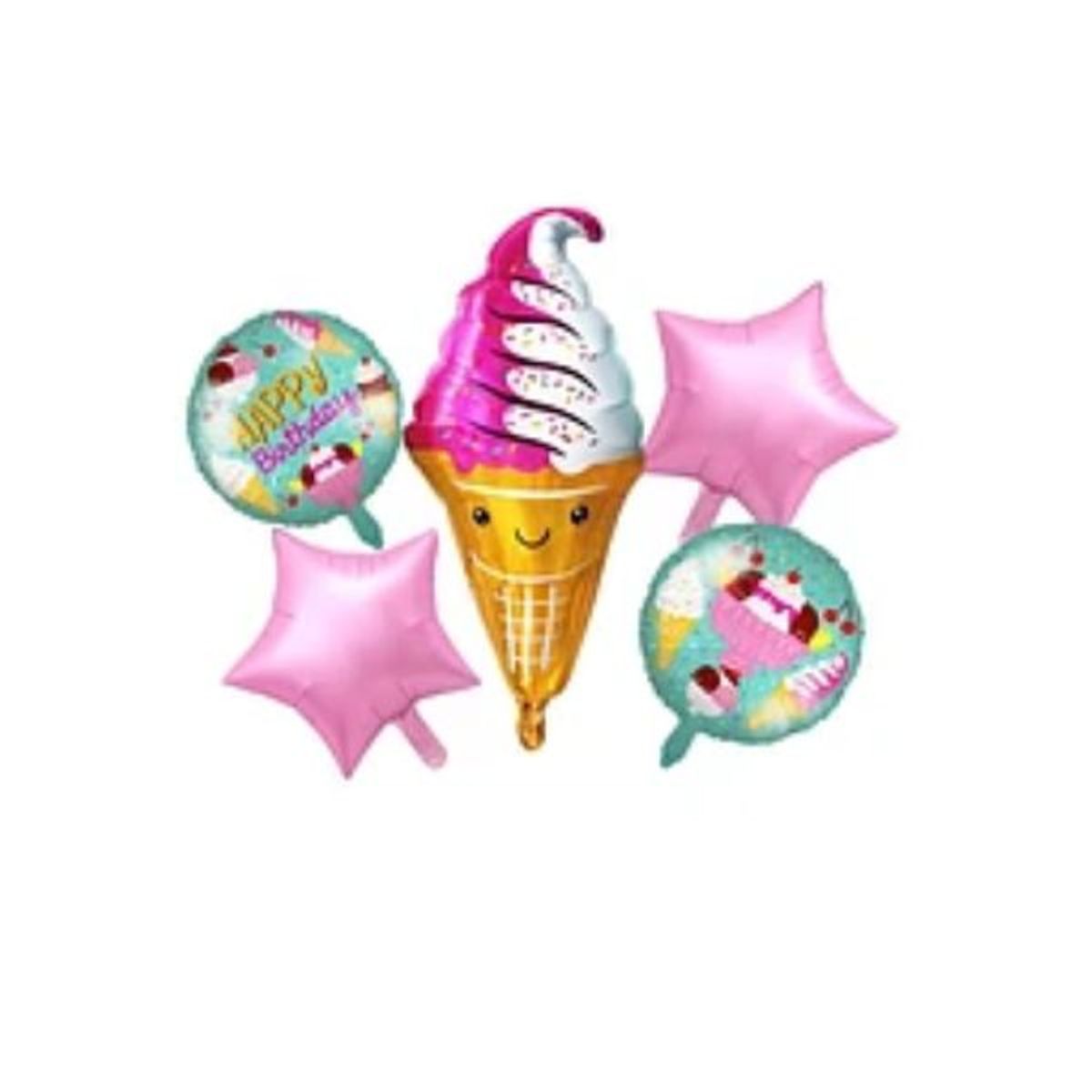 GENERICO - Set de globos helado 5pcs