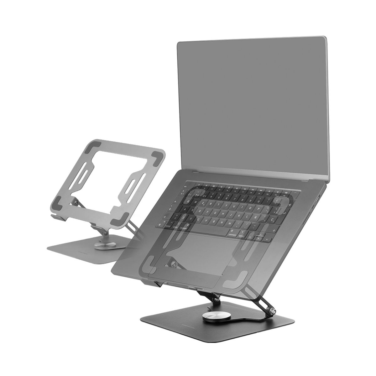 GENERICO - Base Soporte Para Notebook Plegable 360 Grados Hasta 17 Pulgadas