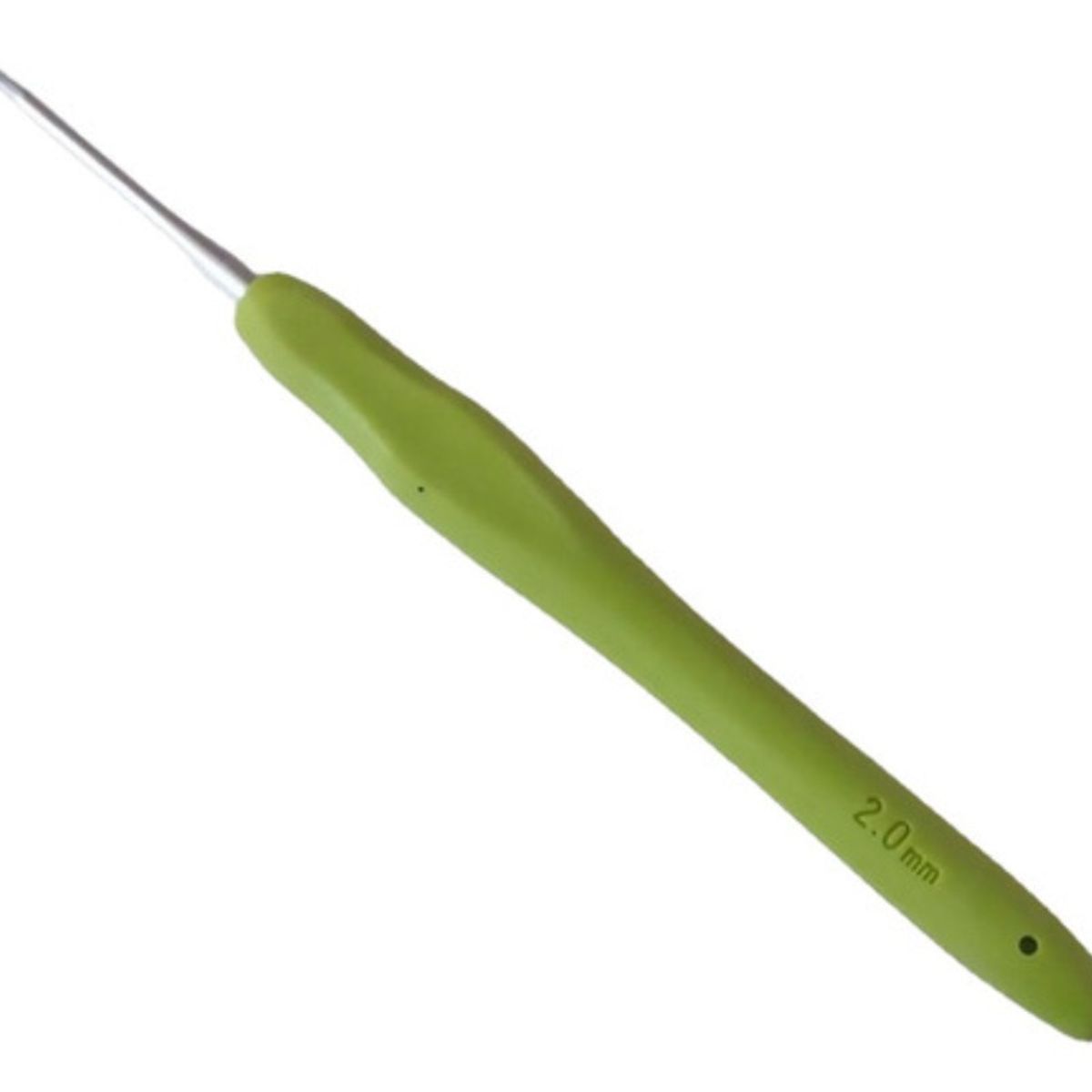 GENERICO - 1 Crochet Con Mango De Silicona Ergonómico 4.0 Mm