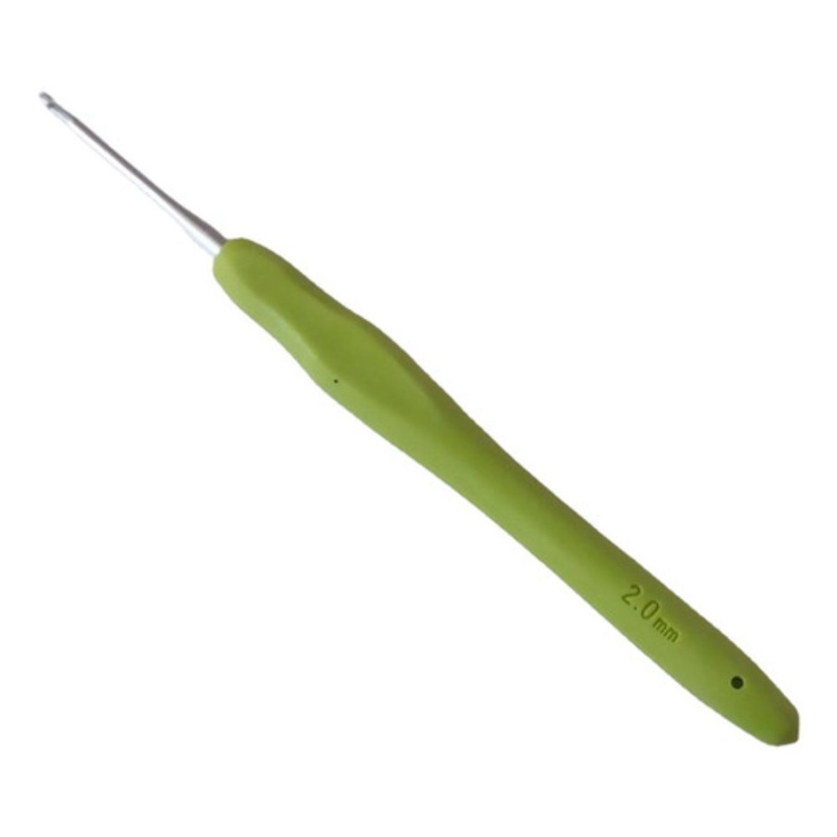 GENERICO - 1 Crochet Con Mango De Silicona Ergonómico 4.0 Mm
