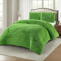 GENERICO - Cubrecama Con Chiporro 1.5 Plazas Diseño Peludo