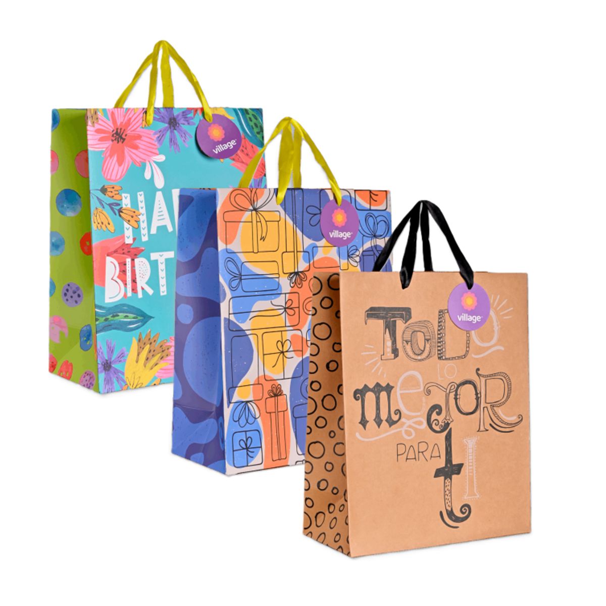 VILLAGE - Bolsa de Regalo Toda Ocasión L VILLAGE