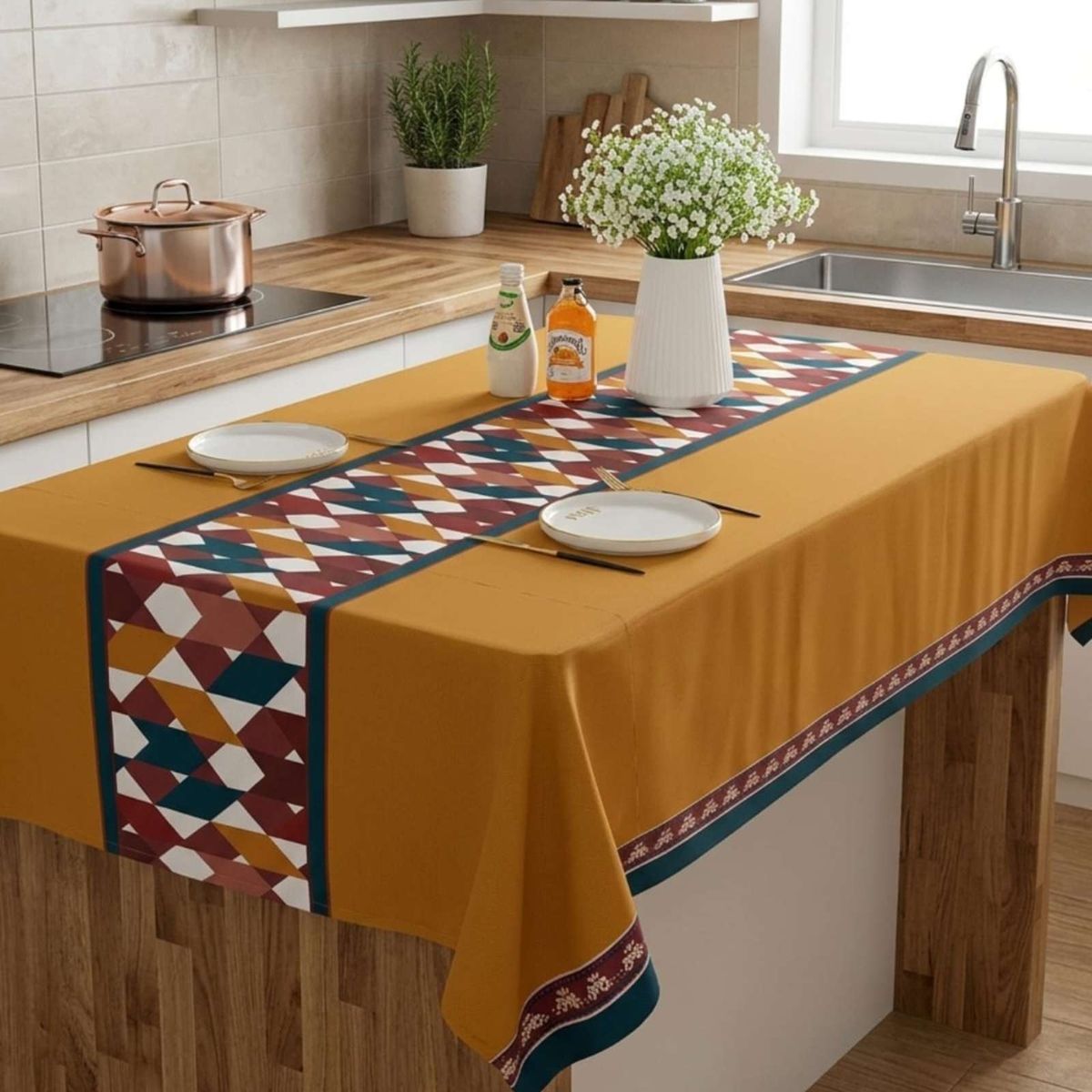 GENERICO - Mantel Protector Antimanchas 140x220 cm Rectangular
