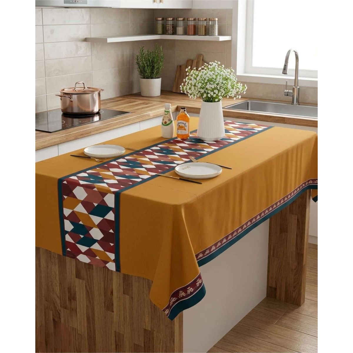GENERICO - Mantel Protector Antimanchas 140x220 cm Rectangular