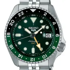 SEIKO - Reloj 5 GMT Automático Ssk035k1