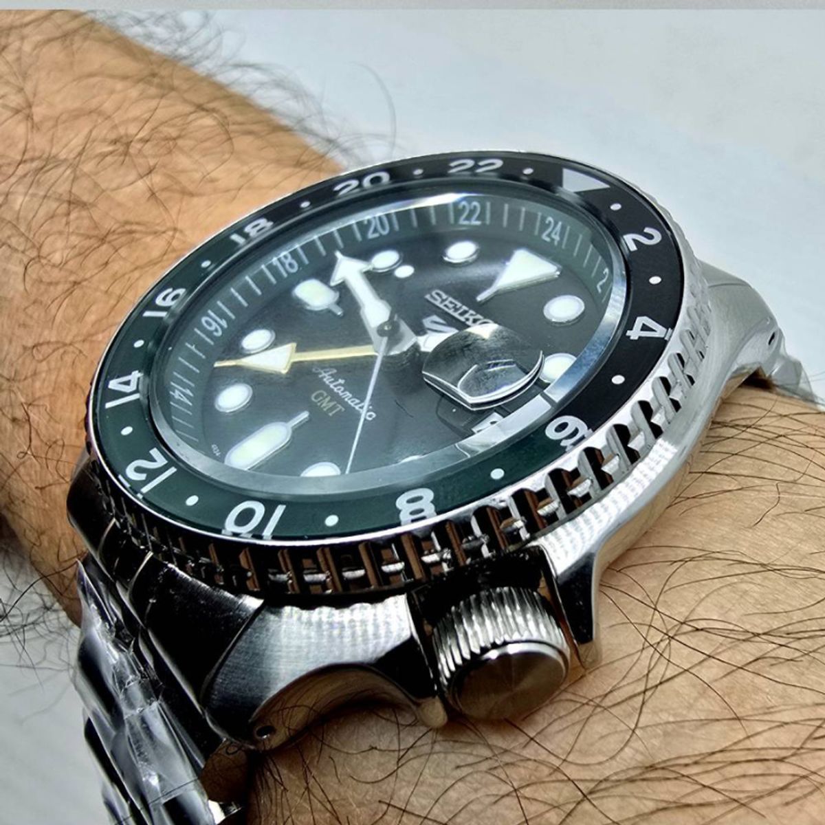 SEIKO - Reloj Seiko 5 GMT Automático Ssk035k1