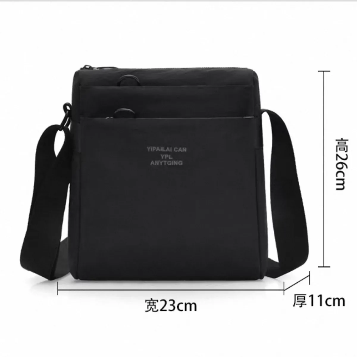 GENERICO - Mochila Bolso Bandolera Urbana Taslon  2l