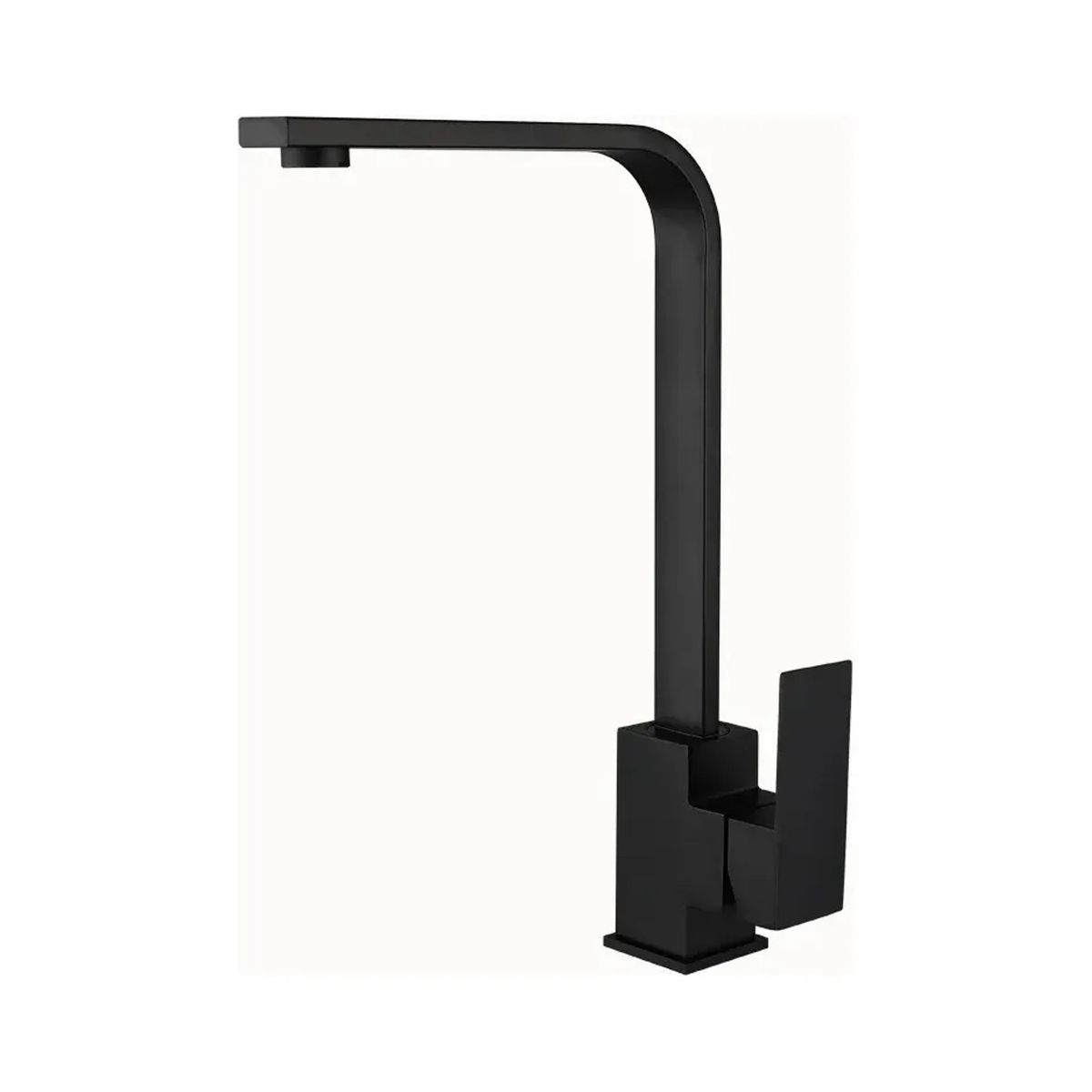 GENERICO - Llave de Lavaplatos Cocina Monomando Giratorio Negro Mate
