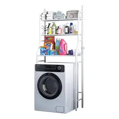 GENERICO - Estante Organizador 3 Niveles Meta Lavandería Blanco