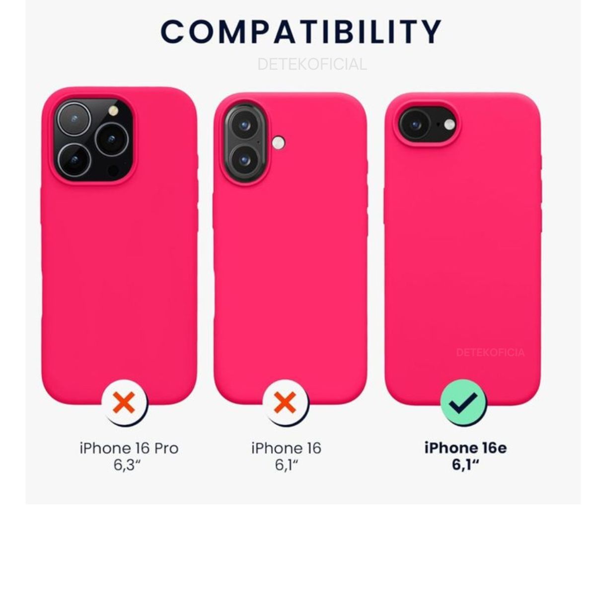 GENERICO - Carcasa Silicona Color Para iPhone 17e - Fucsia