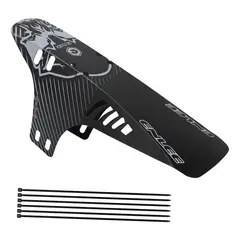 GENERICO - Tapabarro Bicicleta Mud Guard Mtb Ciclismo Negro Blanco
