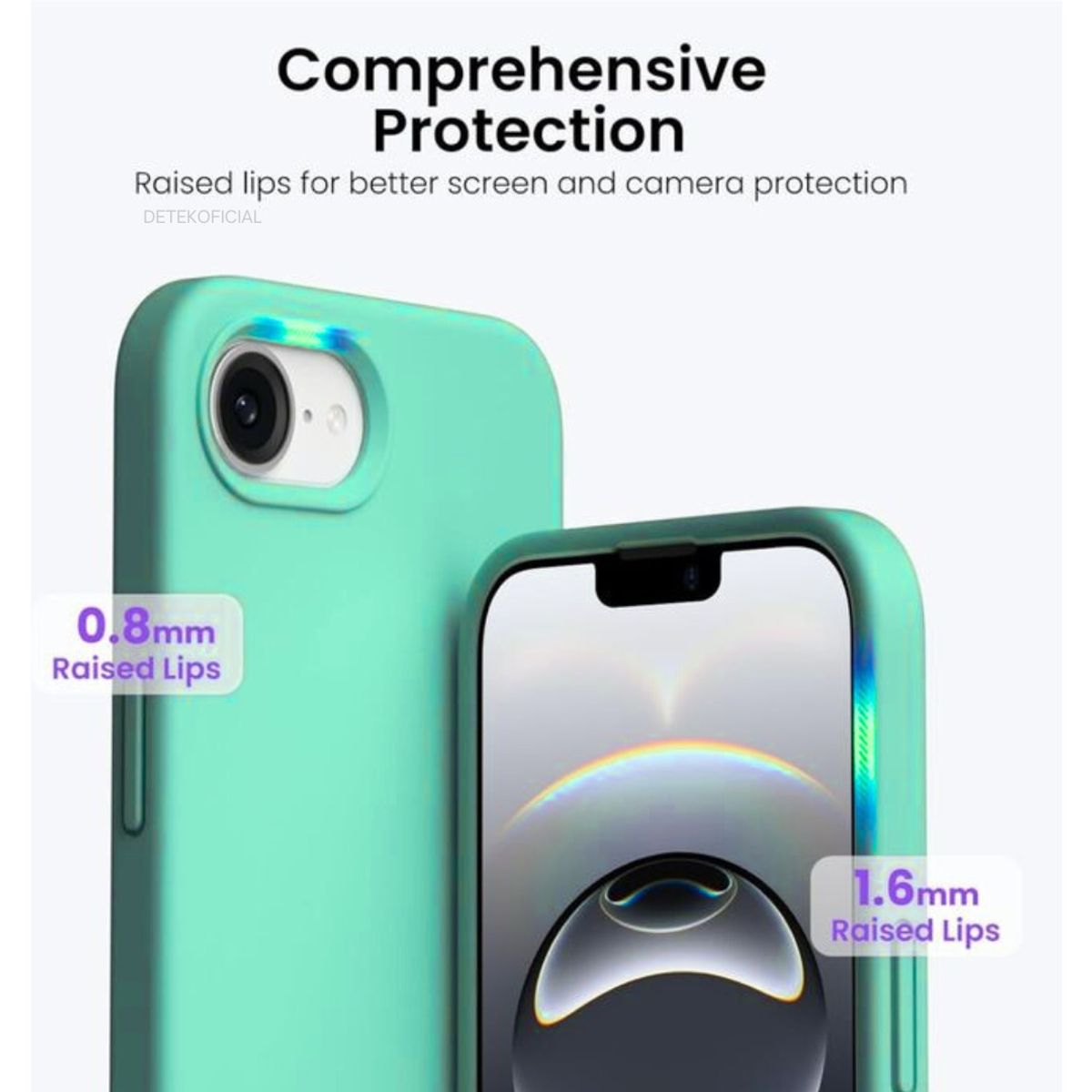 GENERICO - Carcasa Silicona Color Para iPhone 17e - Calipso