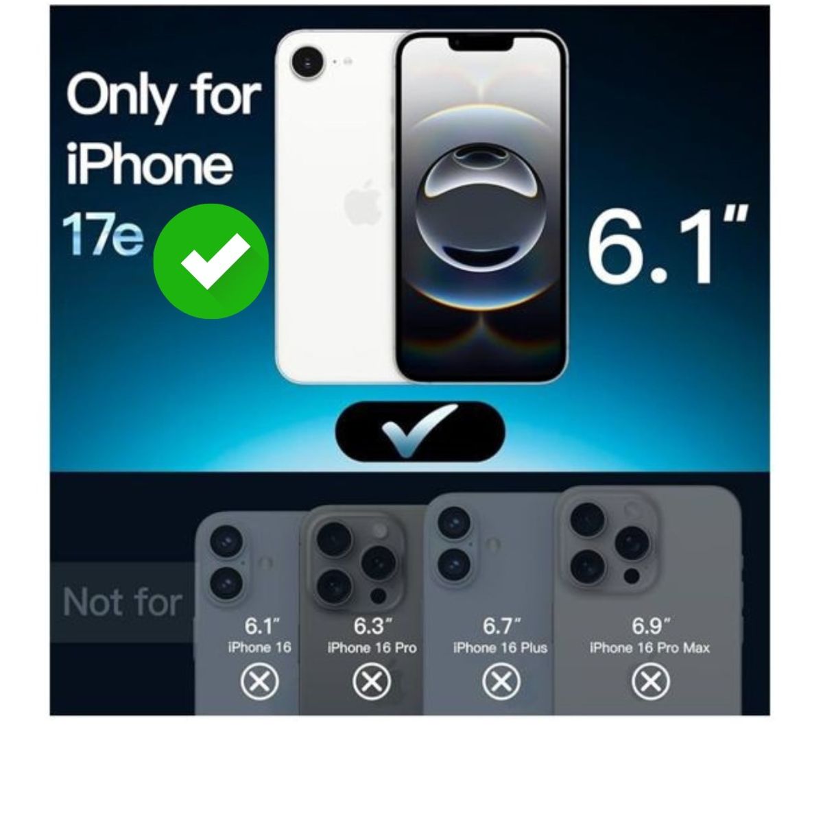 GENERICO - Carcasas Transparente Reforzada Para iPhone 17E