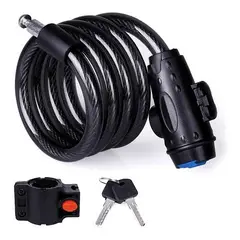 GENERICO - Candado Para Bicicleta Con Soporte Color Negro