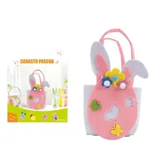 GENERICO - Canasta de Pascua con orejas de conejo y huevo