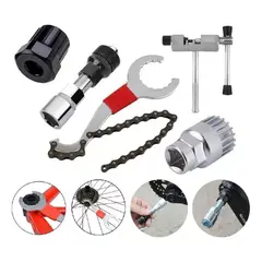 GENERICO - Kit Herramientas Bici Extractor Corta Cadena Llave Biela