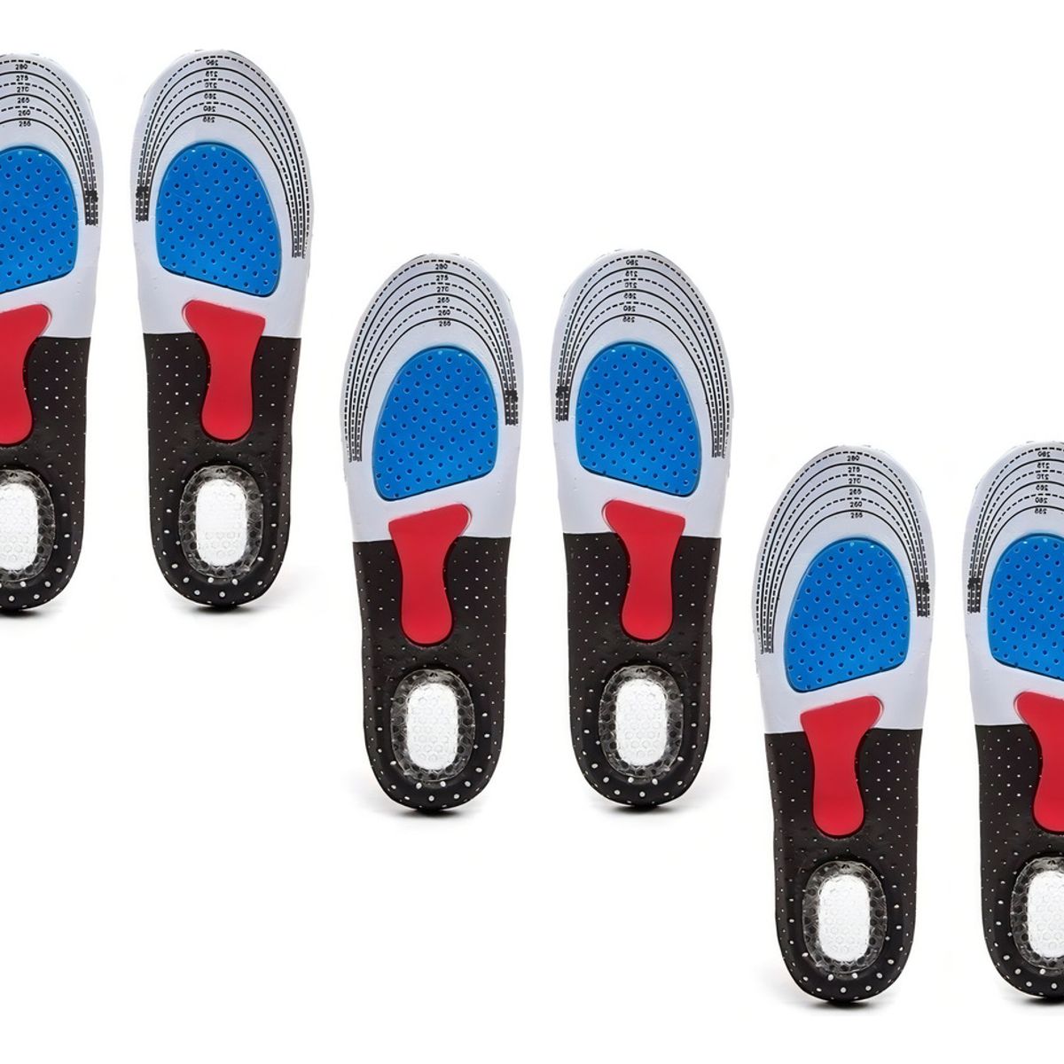 GENERICO - Plantillas Silicona Gel Ajustables Plantillas Ortopedicas Plantillas Deportivas Anti Golpes Alivio Espolon Fascitis Plantar Marin Shop 3 Pares