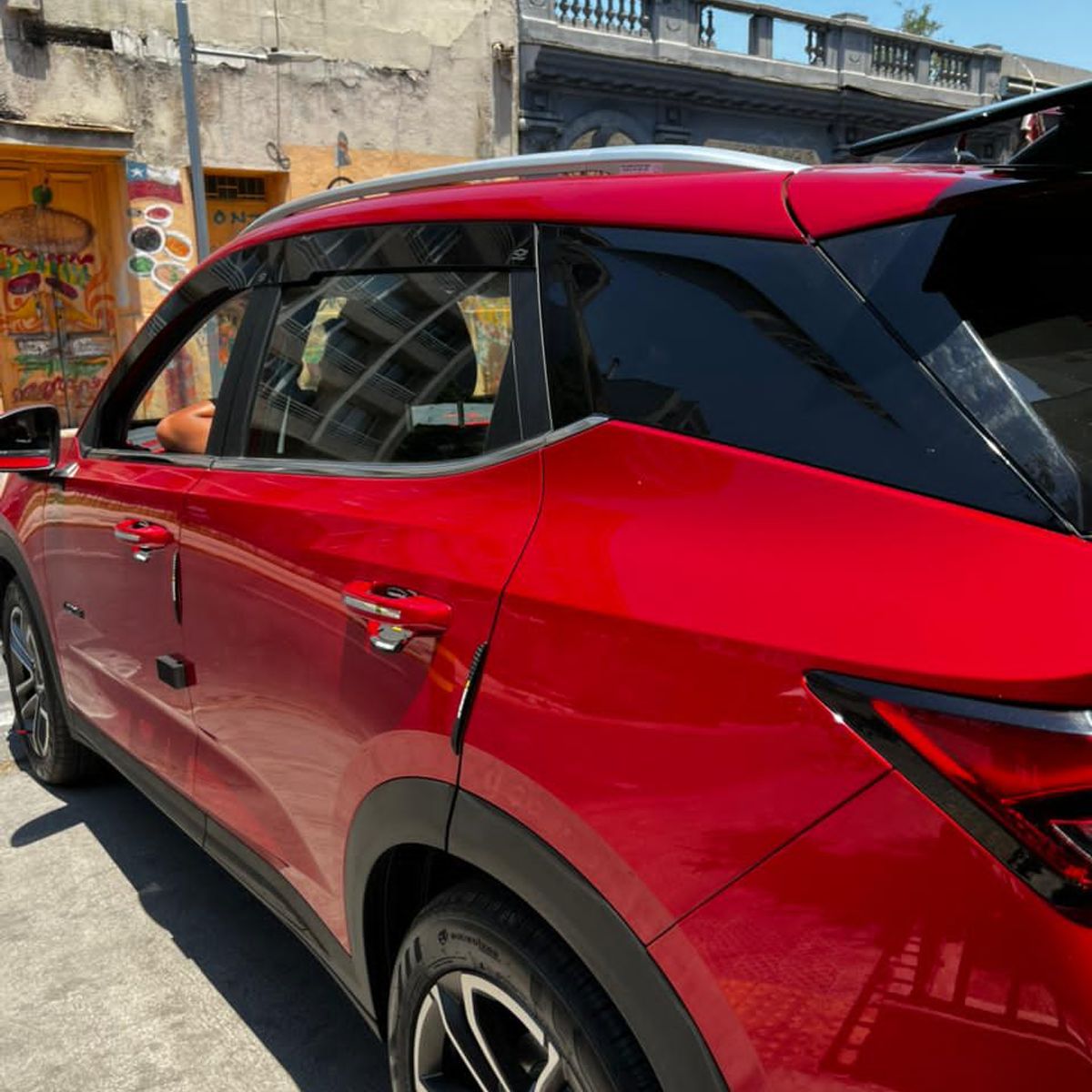 GENERICO - Bota Aguas de Acrílico 2mm plano Negro Brillante a Medida para Chevrolet Groove 2021 a 2026