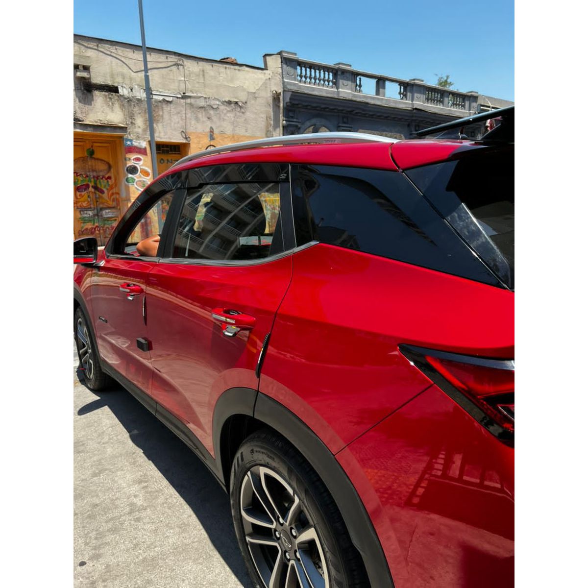 GENERICO - Bota Aguas de Acrílico 2mm plano Negro Brillante a Medida para Chevrolet Groove 2021 a 2026