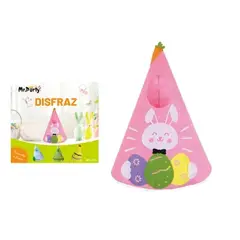 GENERICO - Disfraz de fieltro de Pascua color rosado 70x85cm