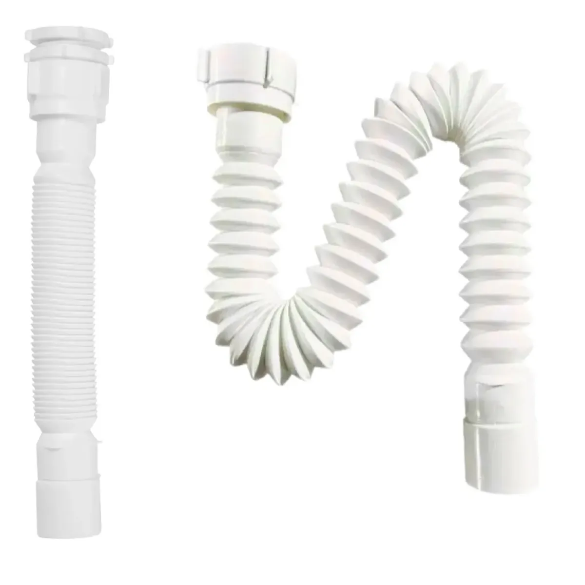 HOFFENS - Sifón Flexible Universal Extensible 40mm 1 Un Cuarto 1 Media Hoffens