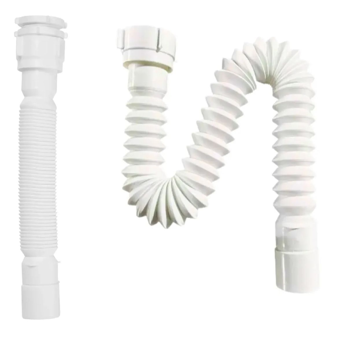 HOFFENS - Sifón Flexible Universal Extensible 40mm 1 Un Cuarto 1 Media Hoffens
