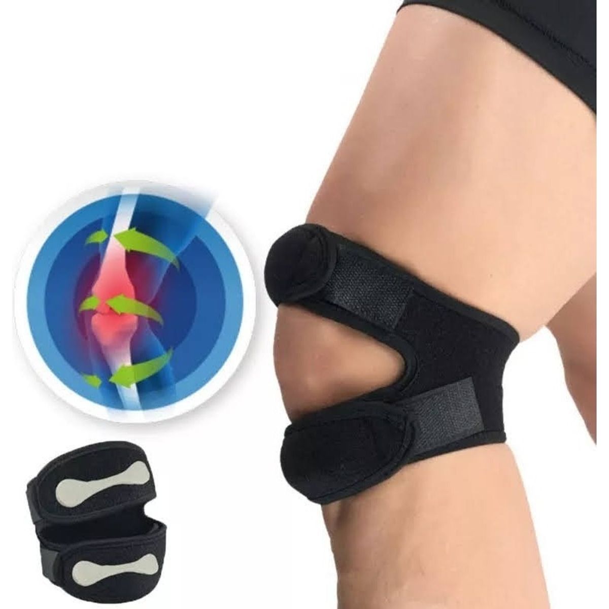 GENERICO - Menisquera Doble Soporte / Hipoalergenica / Rodillera